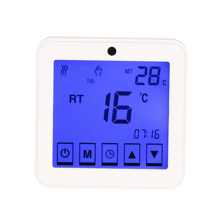 Touchable Programmble Digital Room Temperature Controller for Heating 9c