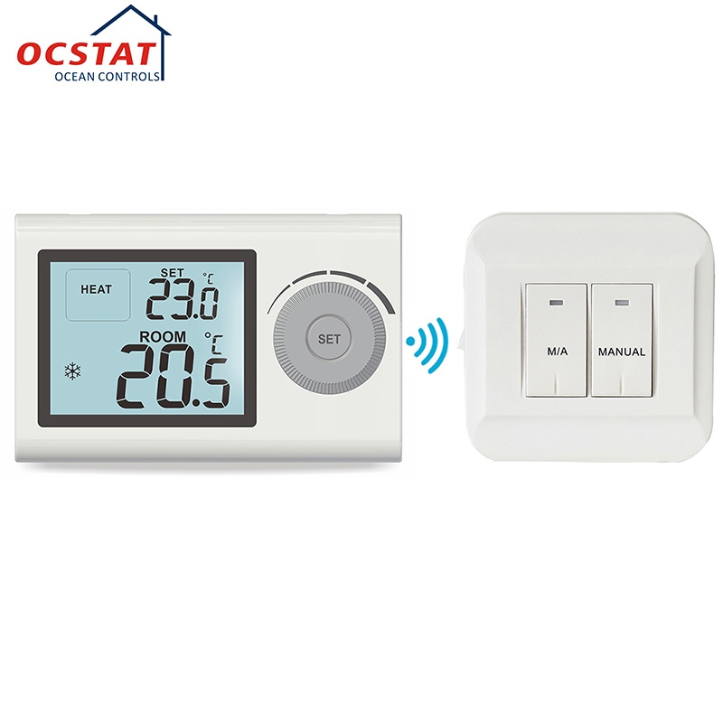 Heating Boiler Control RF Wireless Room Thermostat for Gas Boiler