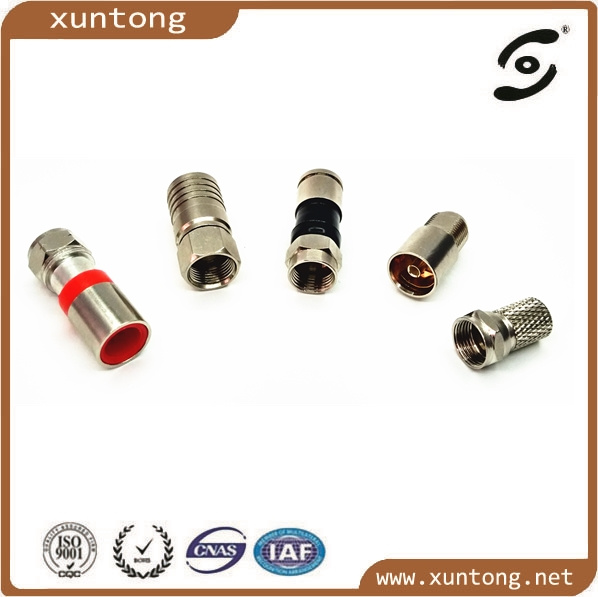 Rg59 F Connector Compression Crimp Male Plug