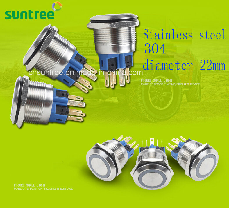 Diameter 22mm Momentary Push Button Switch