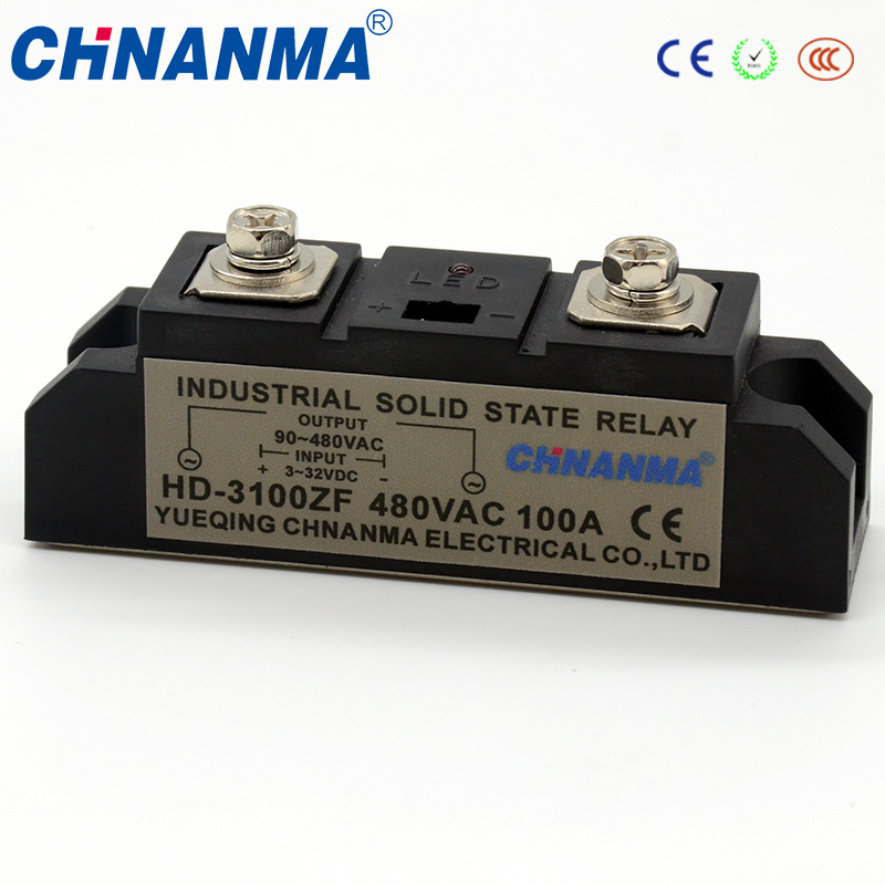 Solid State Relay Industry SSR 100A with LED Indicate