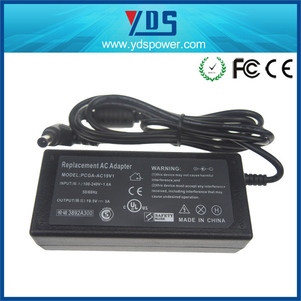 19.5V 3A AC Adapter with 6.5*4.4 mm (PCGA-AC19V1)