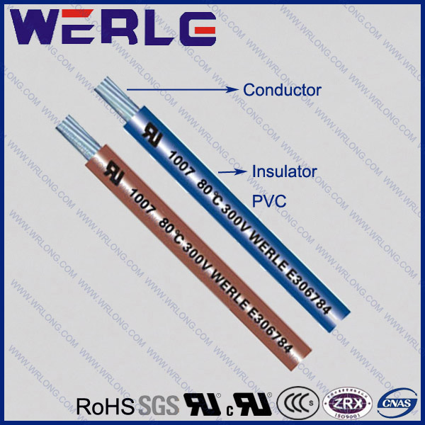 UL 1007 PVC Insulated Single Core 300V Electrical Wire