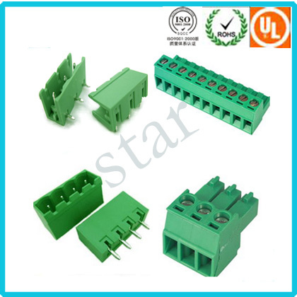 5.0mm 5.08mm Pitch PCB RoHS Screw Terminal Block
