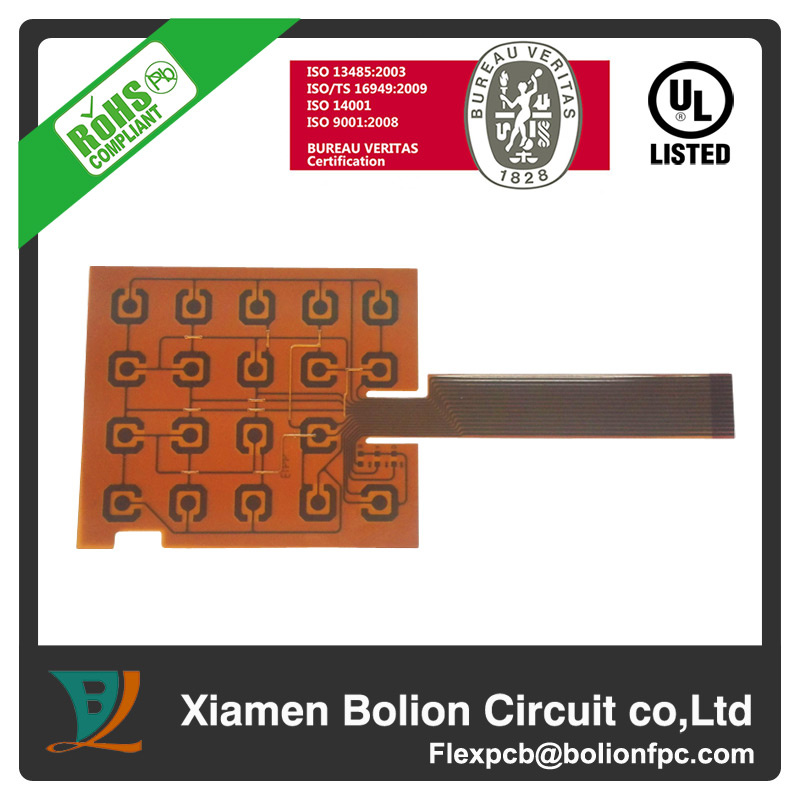 Double-Sided Flexible PCB with Steel Stiffener