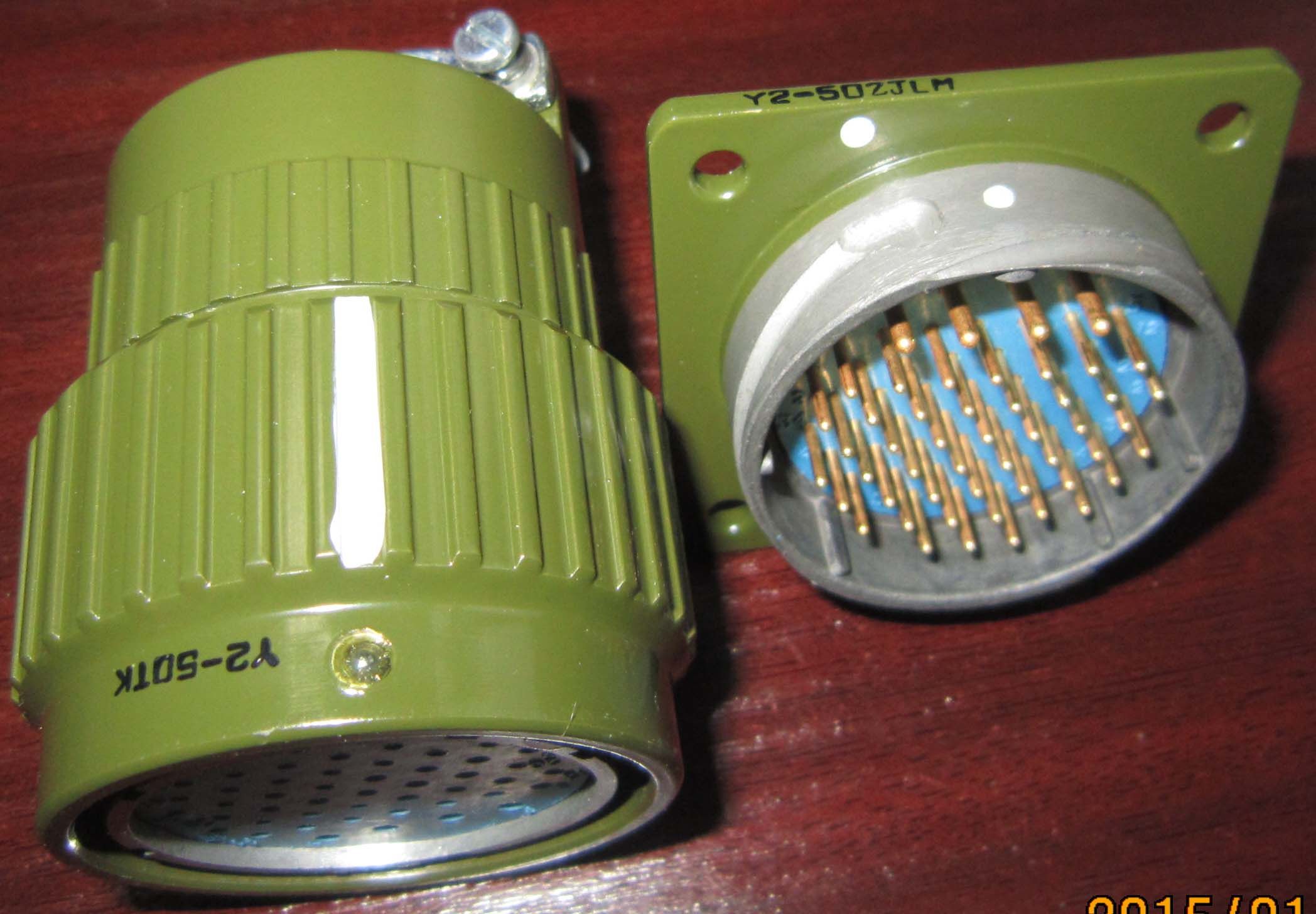 Y2m-50 Pins Metal Circular Bayonet Connectors