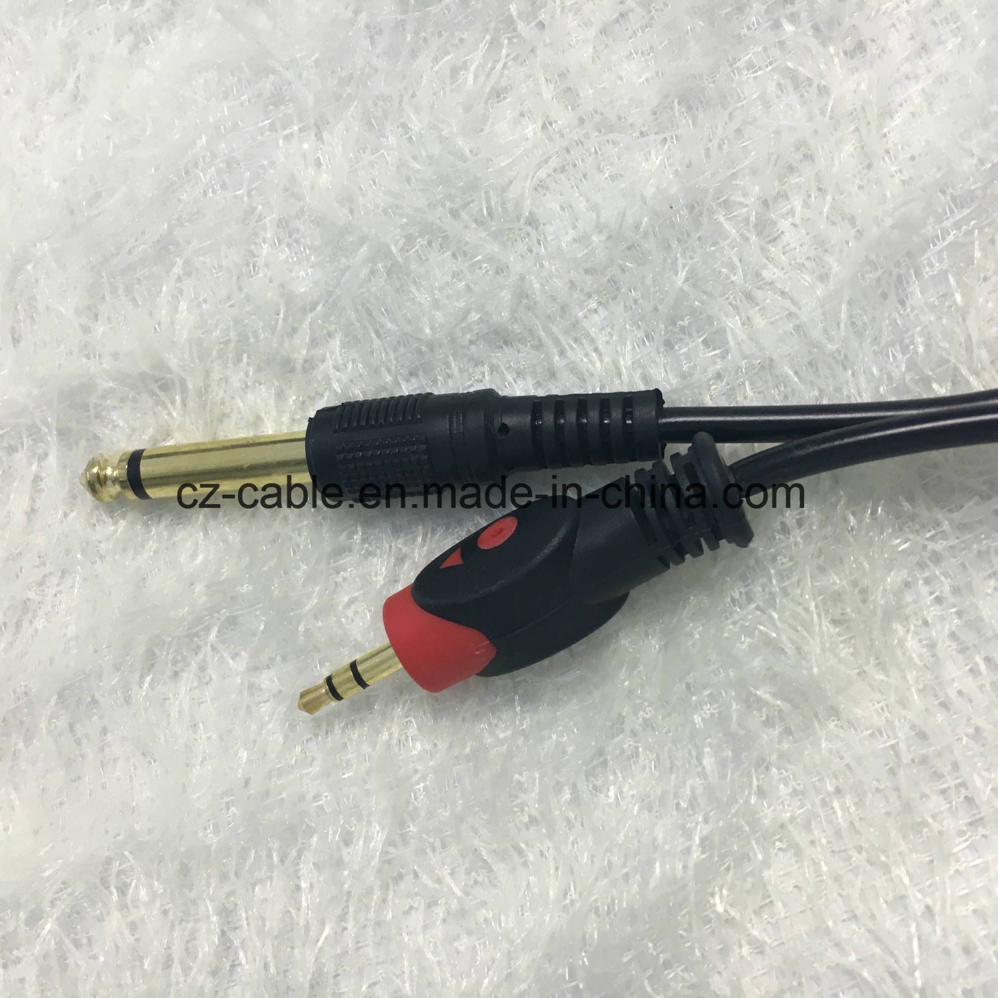 Fisheye 3.5mm Plug to 6.35mm Plug Audio Cable