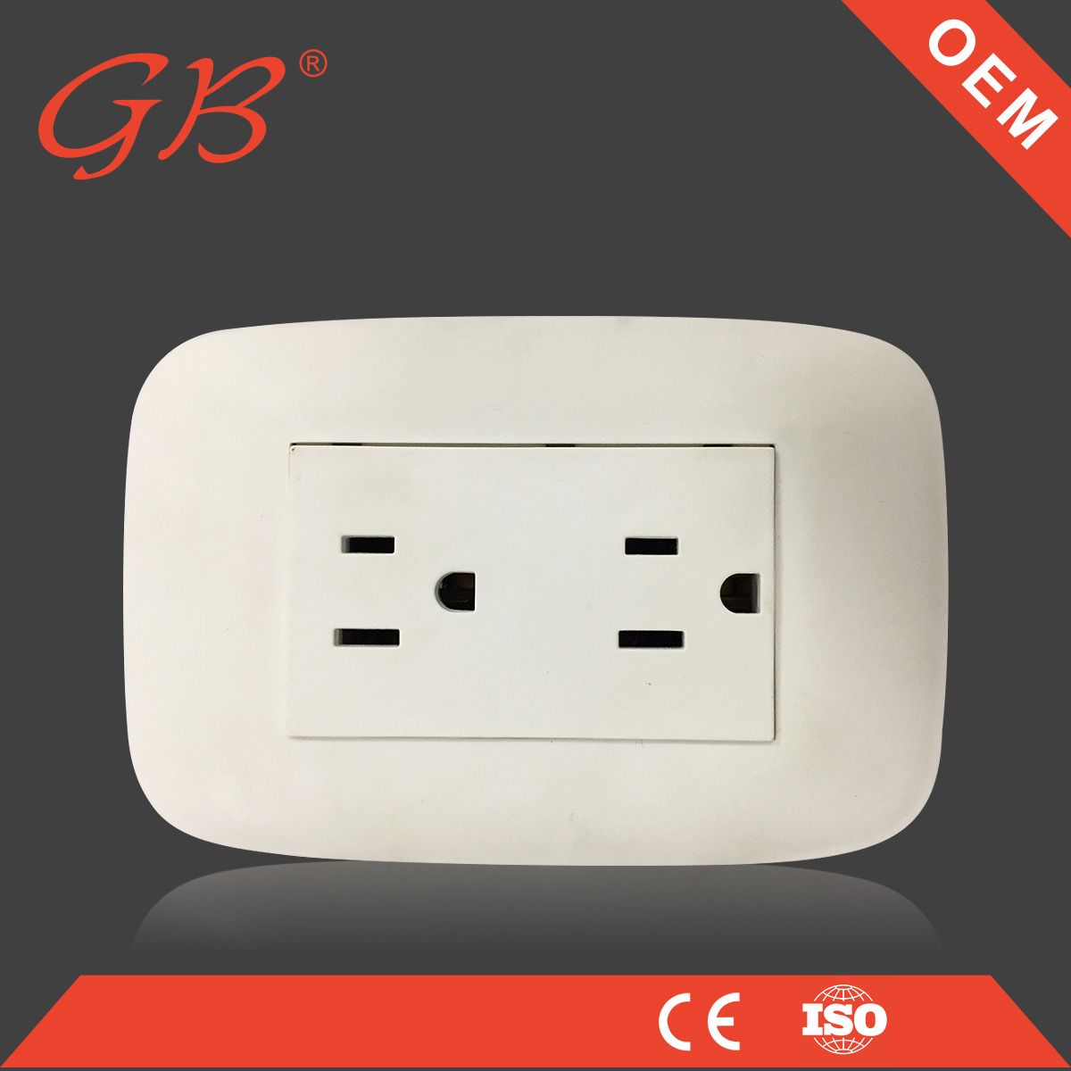 Hot Sale South American Style 2 Way Wall Socket