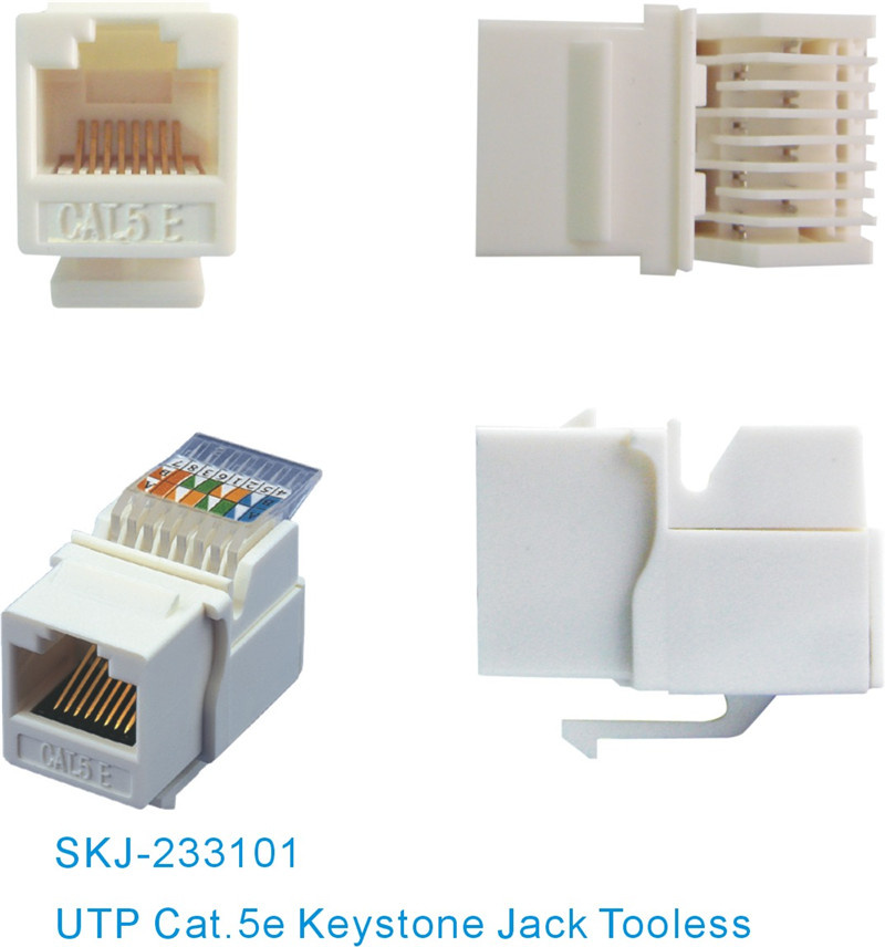 UTP Cat5e RJ45 Jack Tooless