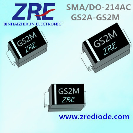 2A GS2a Thru GS2m General Purpose Rectifiers Diode SMA/Do-214AC Package