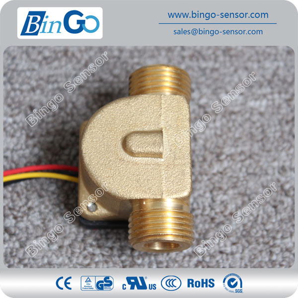 Brass Water Flow Sensor G1/2'', Different Connection Sizes Water Flow Sensor Controller