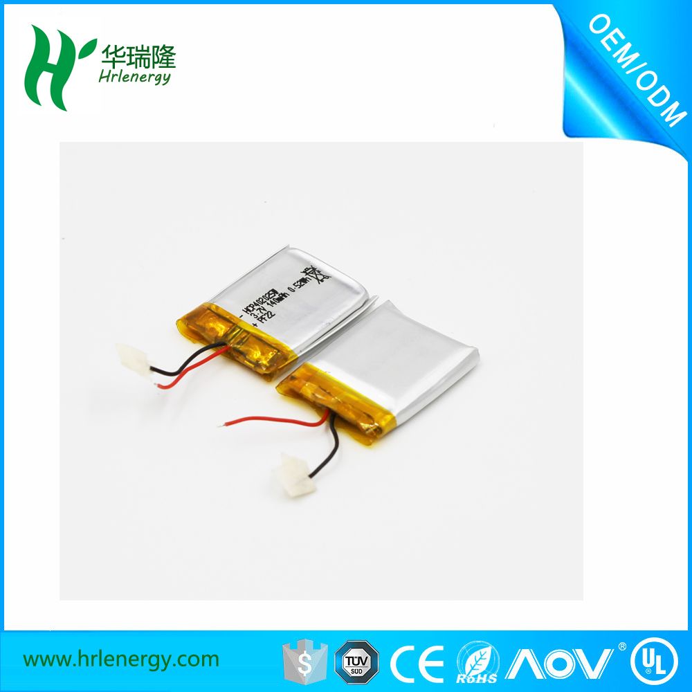 UL Approved 3.7V 250-1000mAh Rechargeable Lithium Polymer Battery for Electronic Device