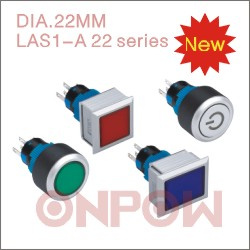 Onpow Push Button Switch (LAS1-A, 22mm, CE, VDE, UL, RoHS)