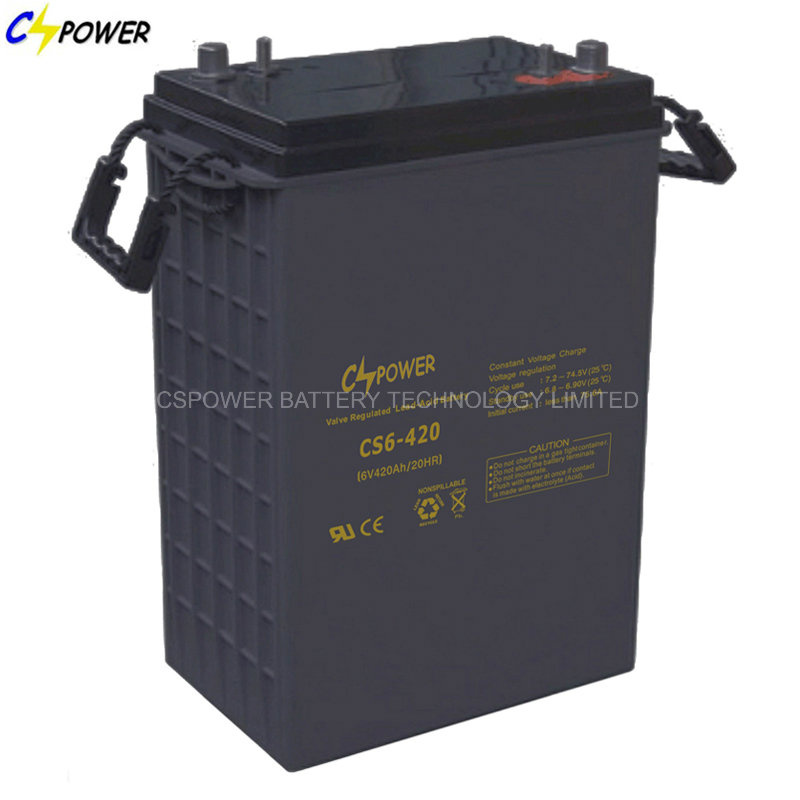 China Maintenance Free Deep Cycle AGM Battery 420ah 6V