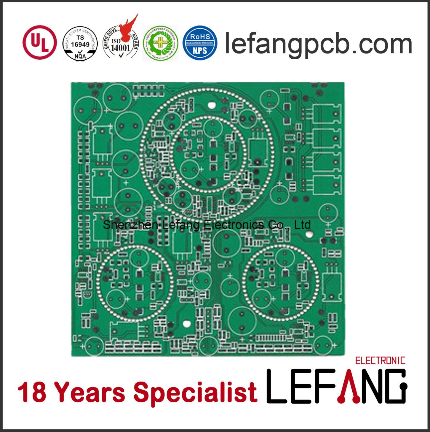 Printed Circuit Board PCB for Battery Chargers with ISO/Ts16949