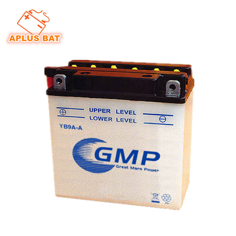 Medium Size Korean Technology 12V 9ah Motorcycle Dry Charge Battery