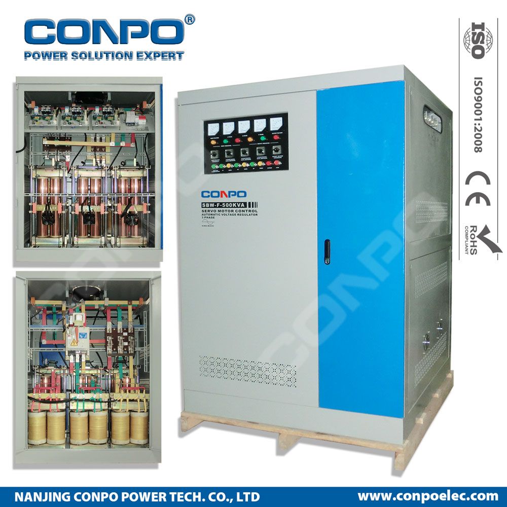 SBW-F-500kVA 3phase Split-Phase, Industrial-Grade Compensated Voltage Stabilizer/Regulator
