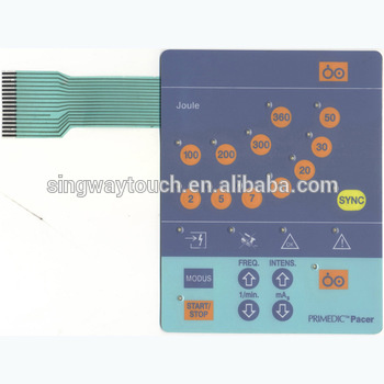 Multi LEDs Membrane Switch Control Keypad Keyboard with Tactile Dome Emboss