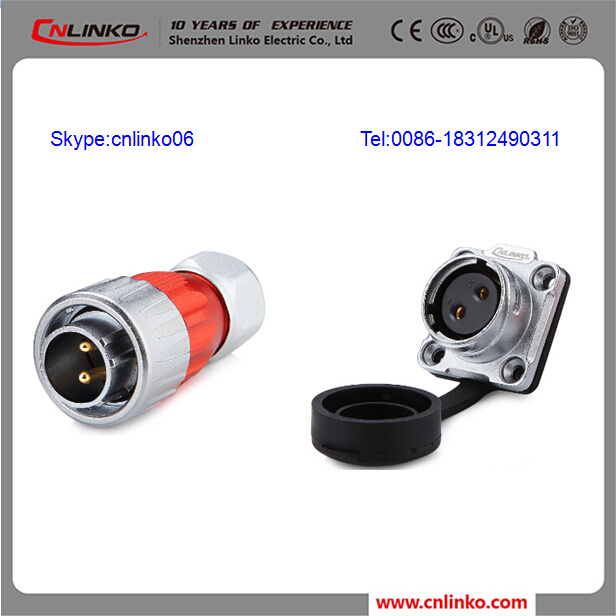 1/4 Connecting Adapter IP67 2pin Waterproof Connector