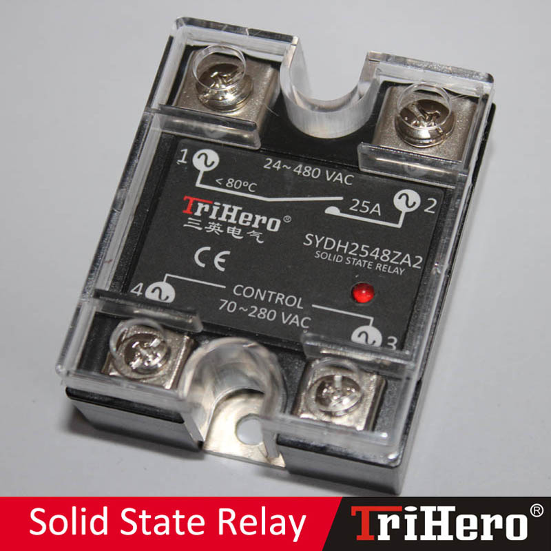 25A AC/AC Single Phase Solid State Relay SSR