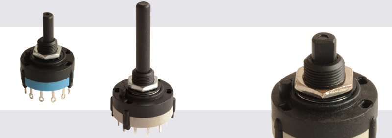 Rotary Switches, D-Shape or Round Actuator, up to 12 Positions