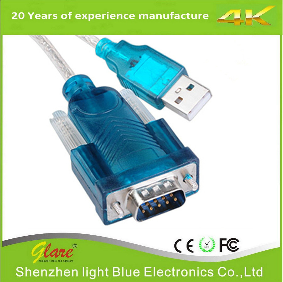 Support Win10 USB 2.0 to dB9 Serial 9 Pin RS232 Adapter Cable