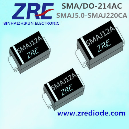 400W Surface Mount Tvs Smaj5.0 Thru Smaj220ca Diode SMA/Do-214AC Package