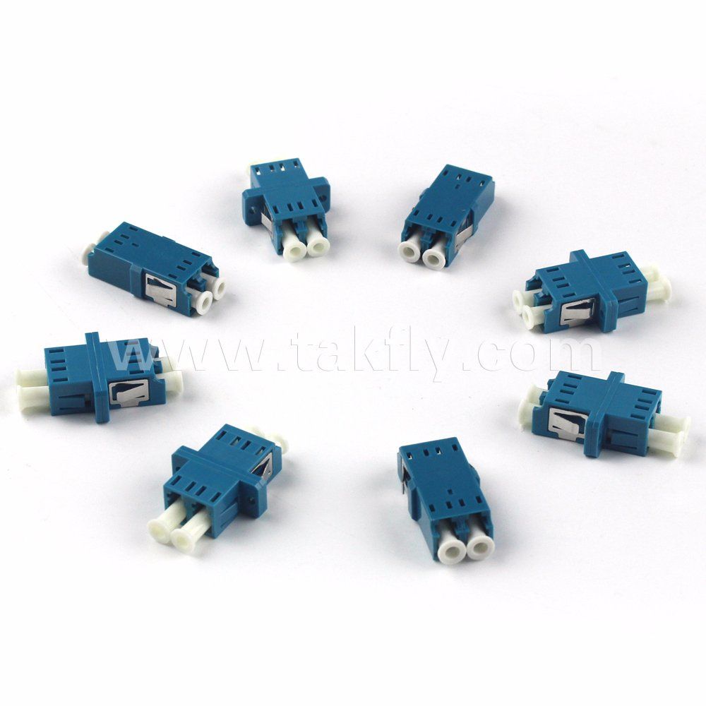 LC/Upc to LC/Upc Single-Mode Duplex Fiber Optic Adapter with Ear