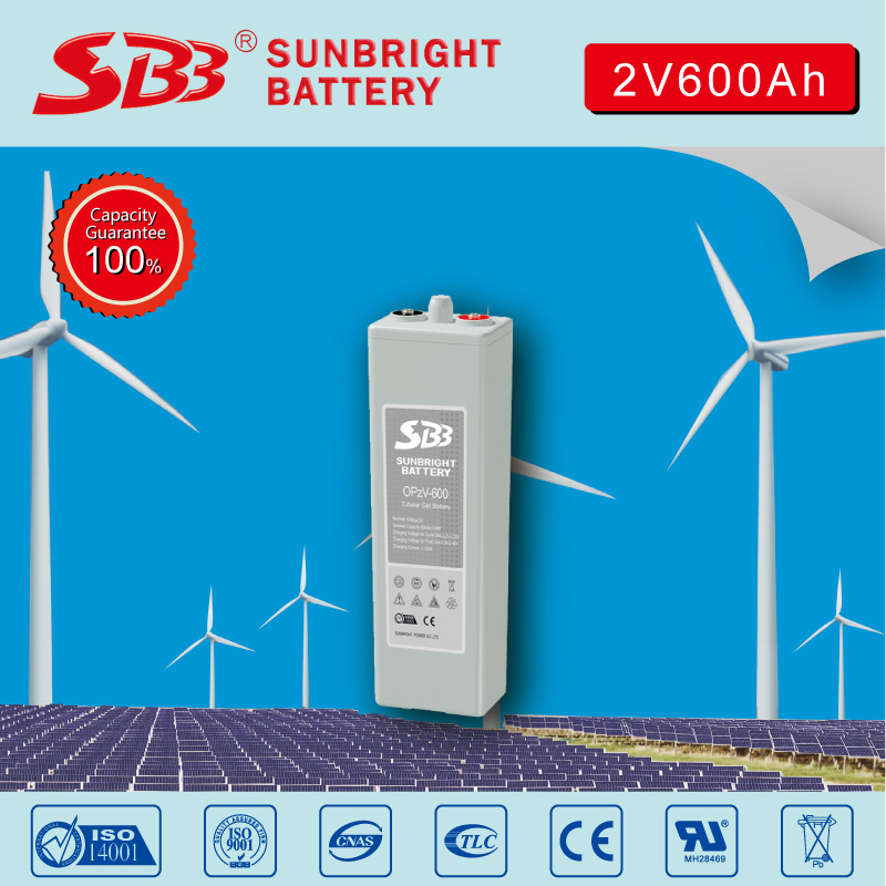 2V600ah Deep Cycle Gel Opzv Battery for Home Solar