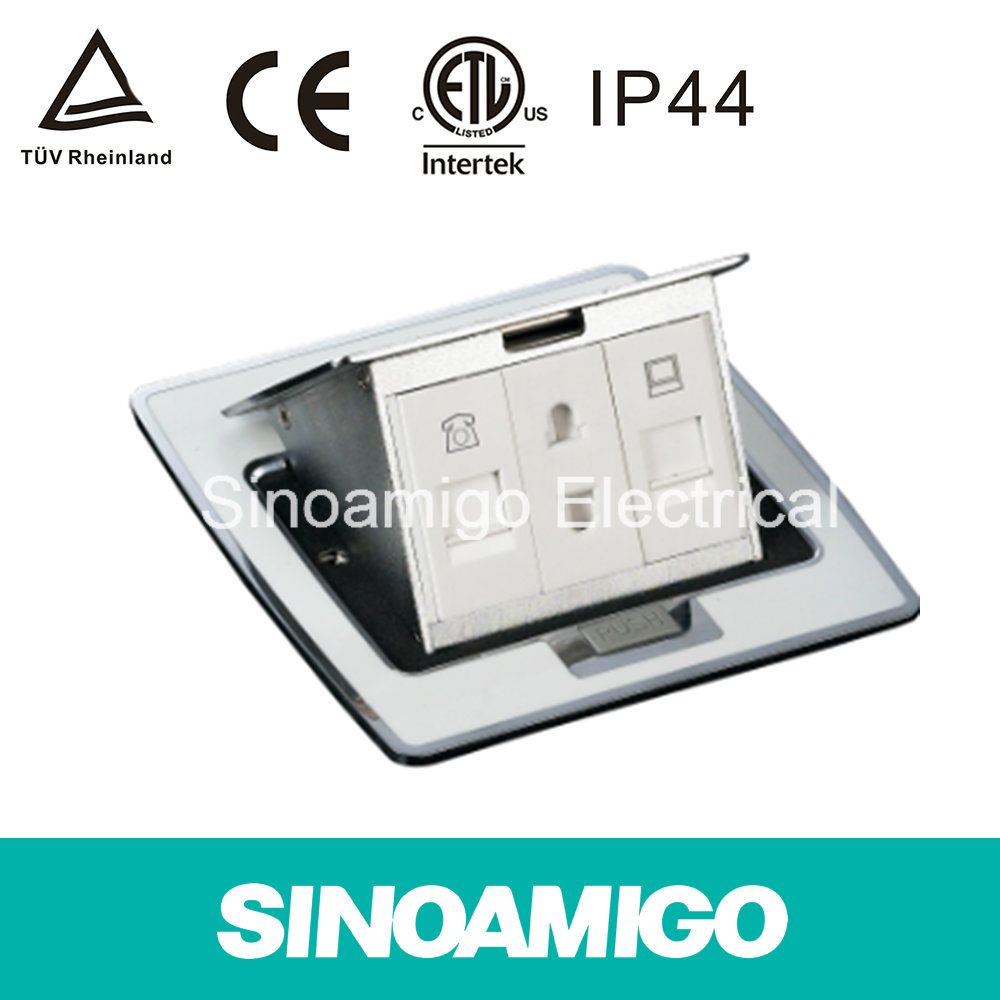 Resin High Quality Power Outlet Floor Box Desk Socket