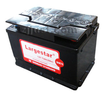 DIN75 12V75ah Quality Guarantee Germany Standard Car Battery