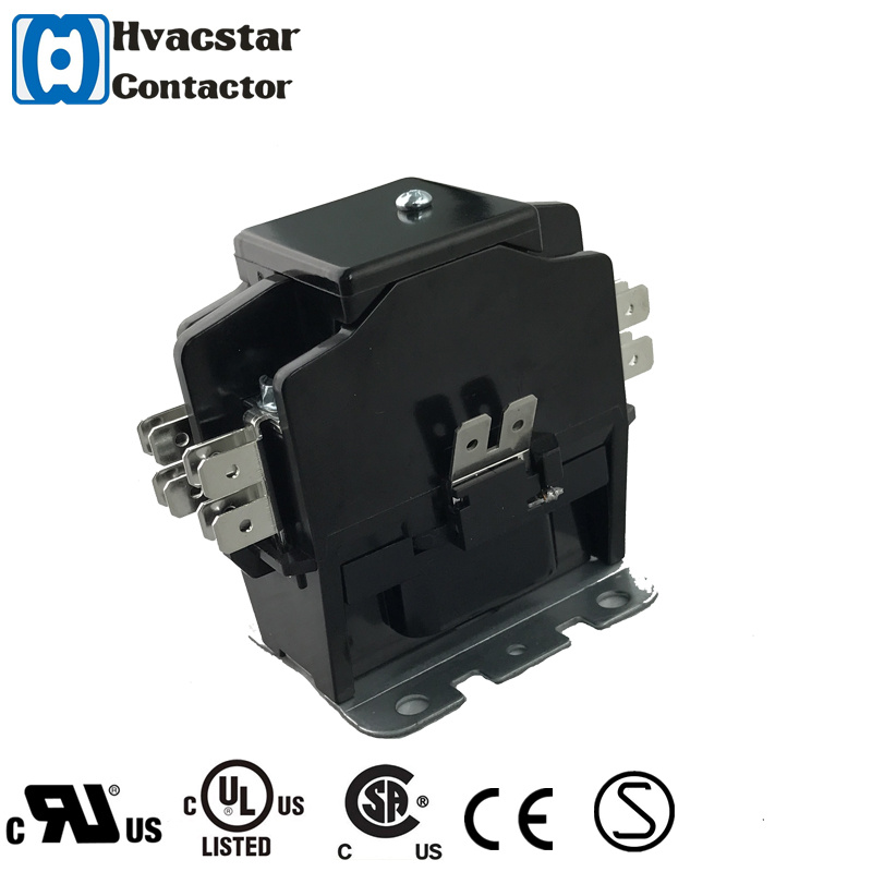 UL CSA 2 Pole 30A AC Contactor Definite Purpose Contactor Air Conditioner Contactor