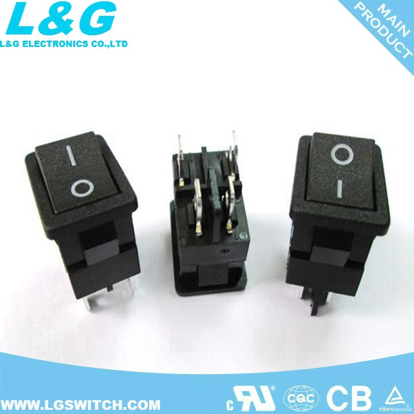 16A 220V Colorful 4pin Rocker Switch Double Pole Rocker Switches