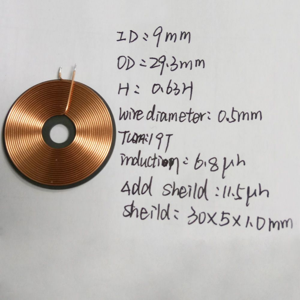 Adhesive Copper Coil with Hard Ferrite for Induction