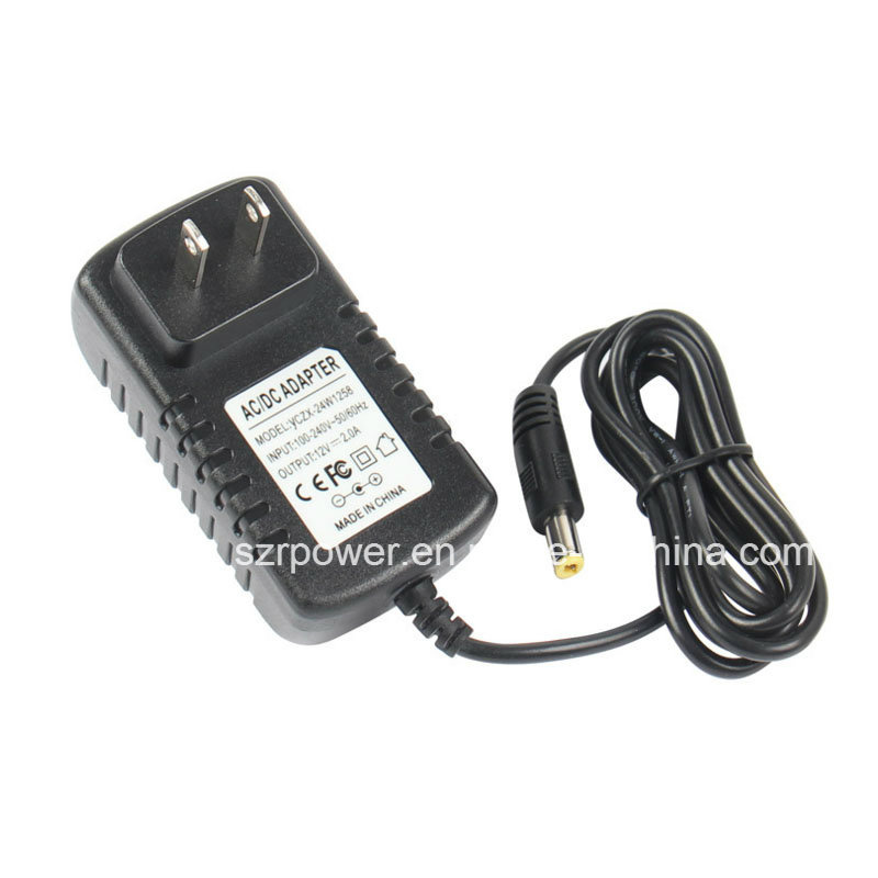 24W 12W 2A DC Power Adapter with UL Plug
