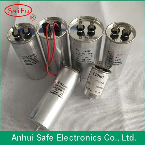 Capacitor Cbb65 AC Motor Run 450VAC Double Capacitance Dual Capacitor