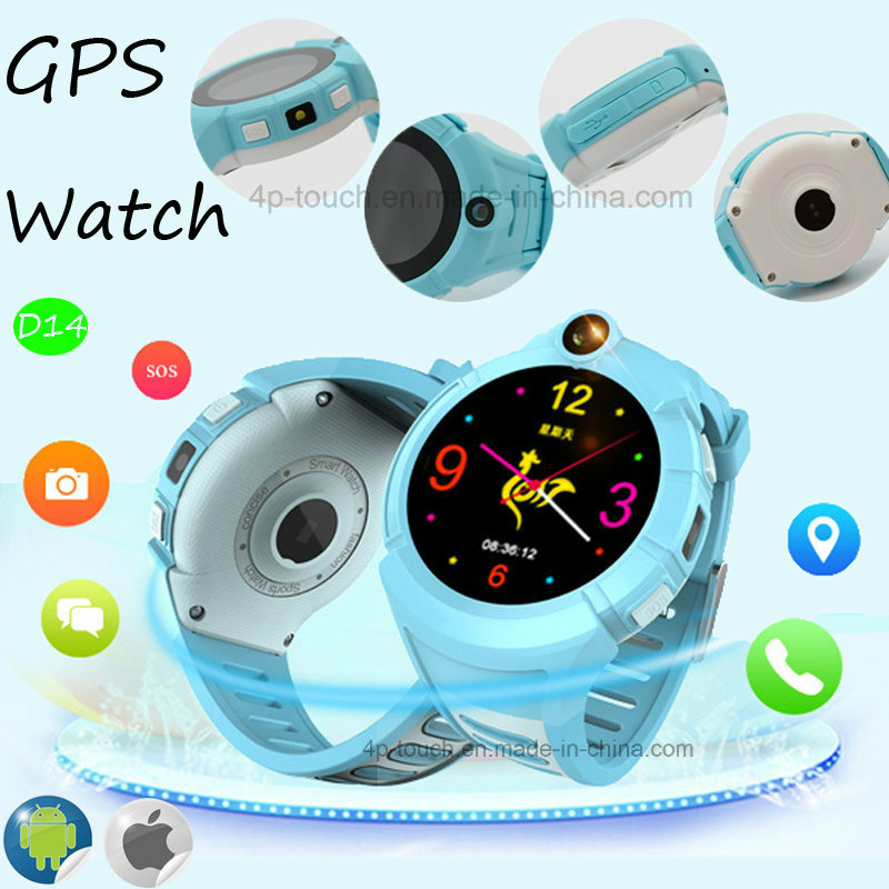 Round Screen Kids GPS Tracker Watch with Sos Function (D14)