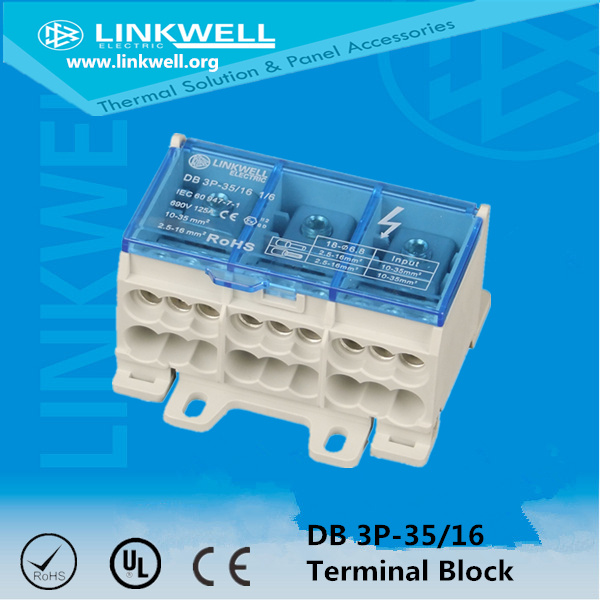 Polyamide UL 94V-0 Terminal Block with Blue Cover