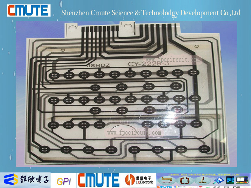 0.125 mm Pitch Pet Flex Printed Circuit