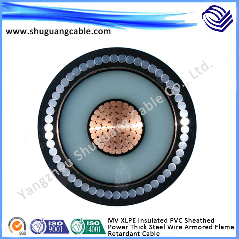 Medium Voltage Low Smoke Zero Halogen (LSZH) XLPE Insulated PE Sheathed Armored Electric Power Cable