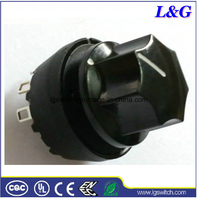 Single Pole 8 Positions Selection Rotary Switch and Knob