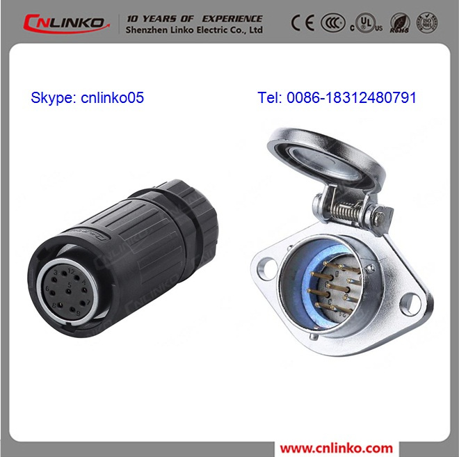 Waterproof Signal 9 Pin LED Display Connector for LED Screen
