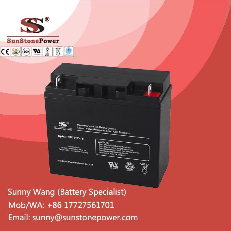 12V 18ah Sealed Maintenance Free Storage AGM Battery