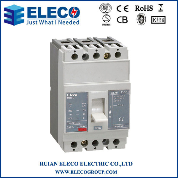 High Quality 3p Moulded Case Circuit Breaker (ELM1 Series)