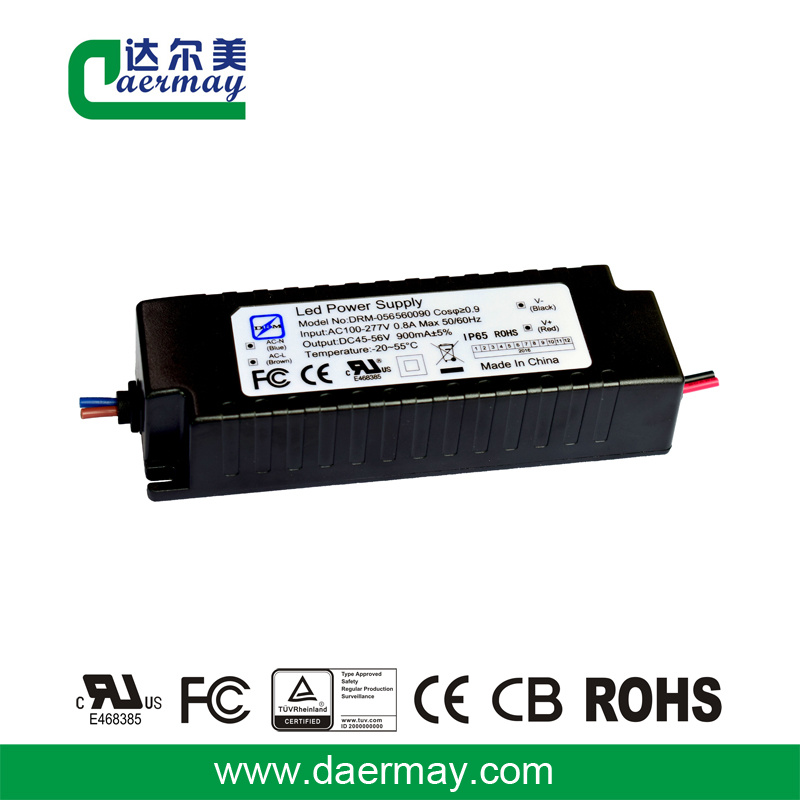 Outdoor Waterproof IP65 LED Driver 56V 56W