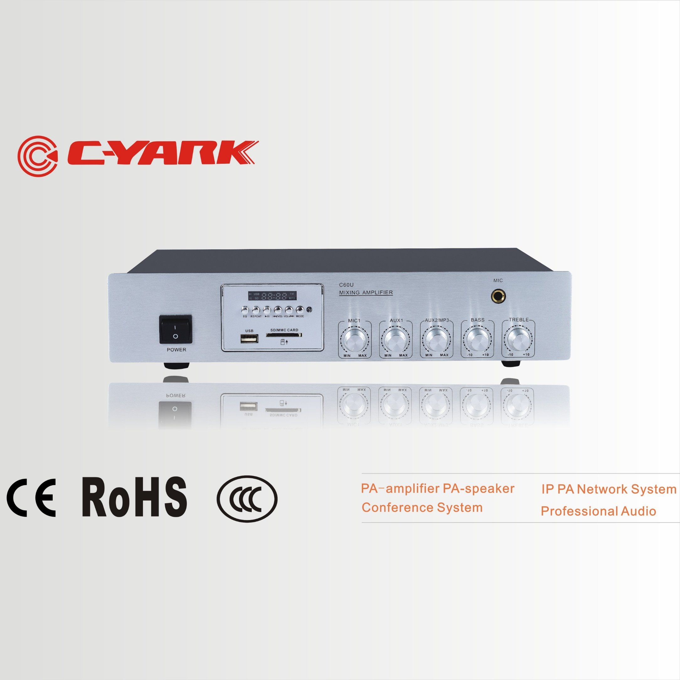 1.5 U Mining Mixing Amplifier with USB and Bluetooth