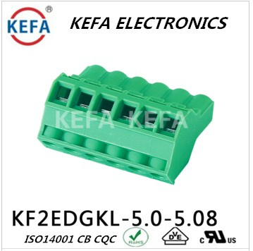 Pluggable Terminal Block Connector with 45 Degree 5.08mm
