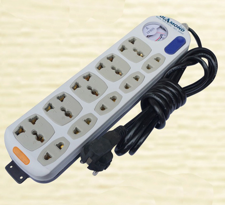 Movable Multi Function Colorful Extension Electrical Multiple Plug Socket