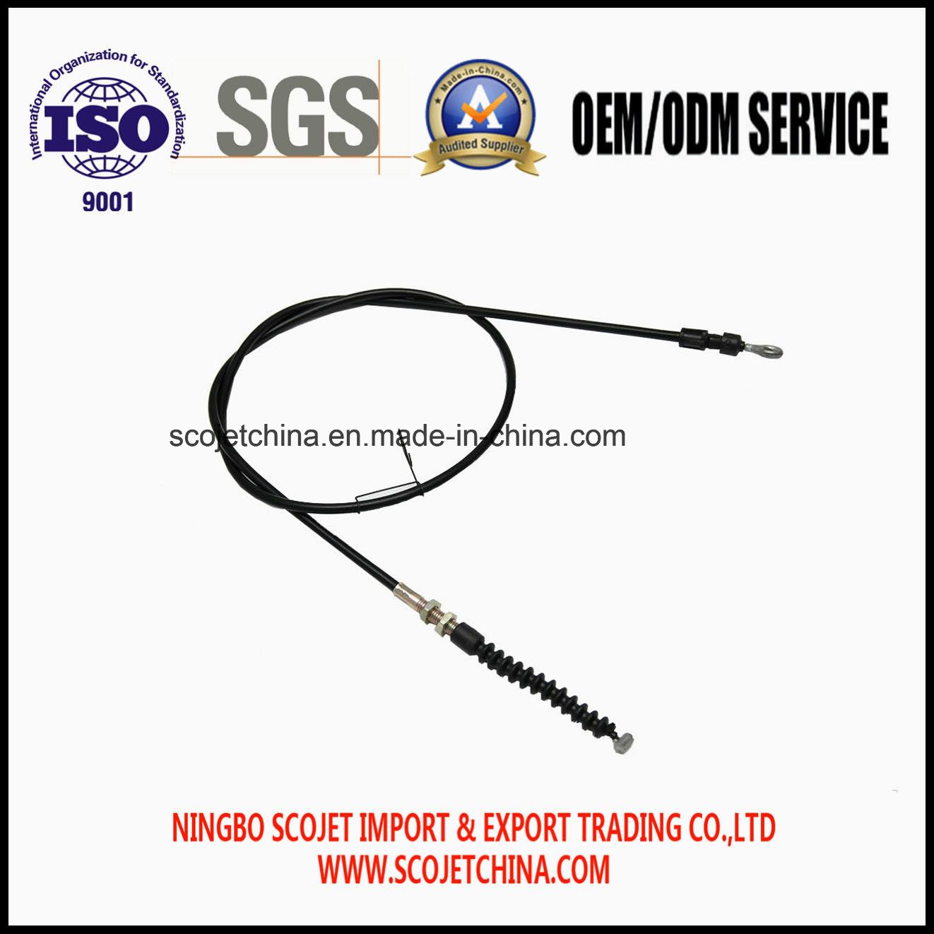 Control Cable with Chute Lock for Garden Parts