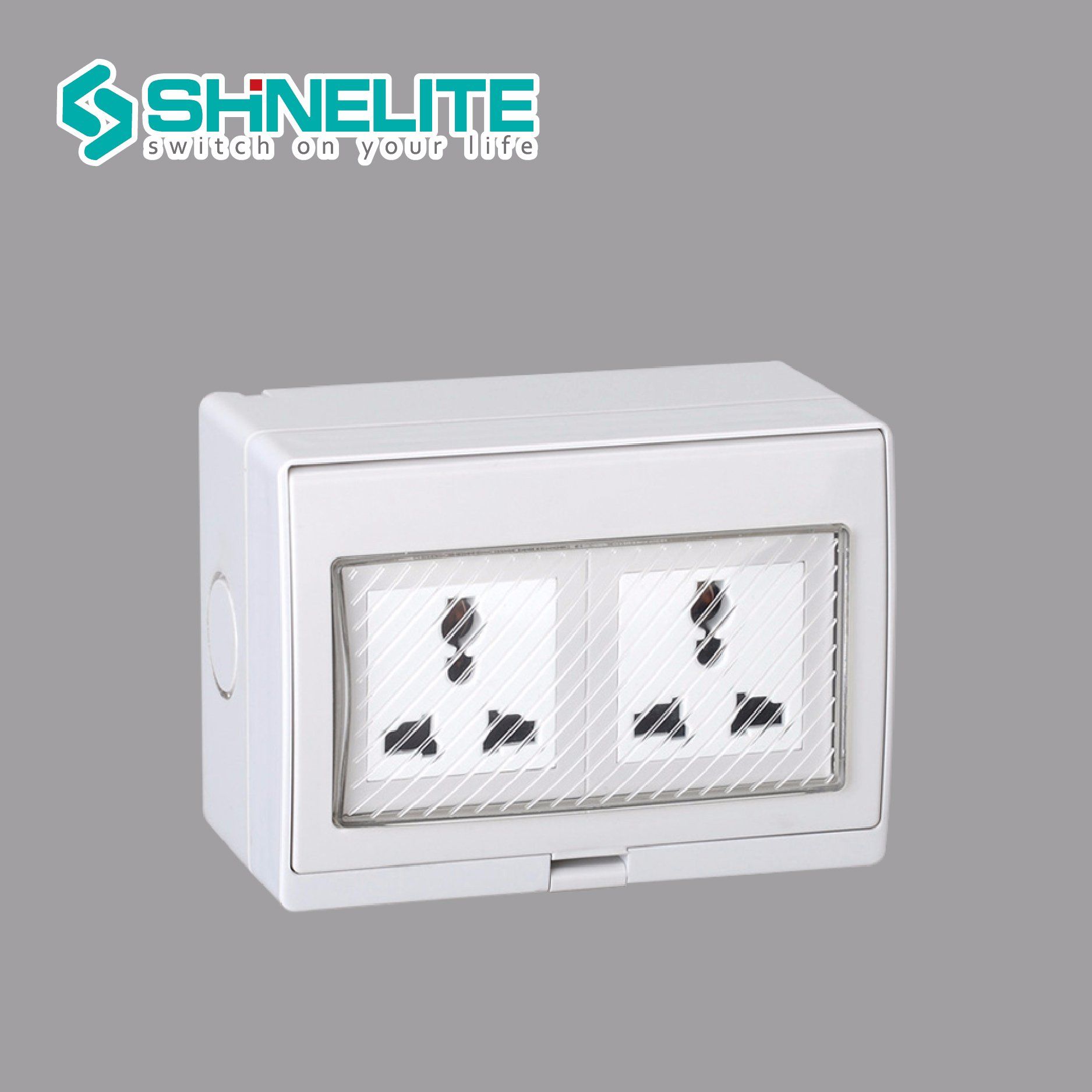IP55 Outdoor Waterproof Socket 13A Double Mulit Socket